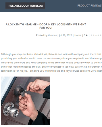we are at reliablecounter.com - Door N Key Locksmith West Palm Beach